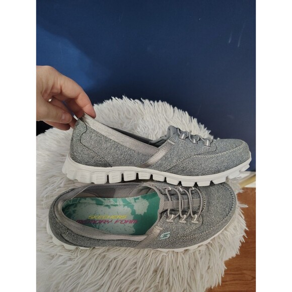 SKECHERS Relaxed Fit Women's Empire Sweet Scene Memory Foam Gray Size 8.5 - Picture 5 of 8
